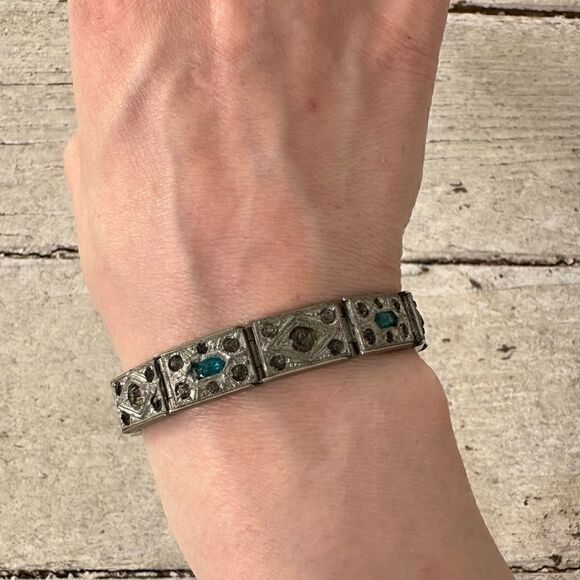 Antique 1920s Art Deco Era Bracelet - Picture 1 of 11